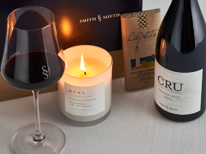 MCNZ Pomegranate + Pink Peony candle